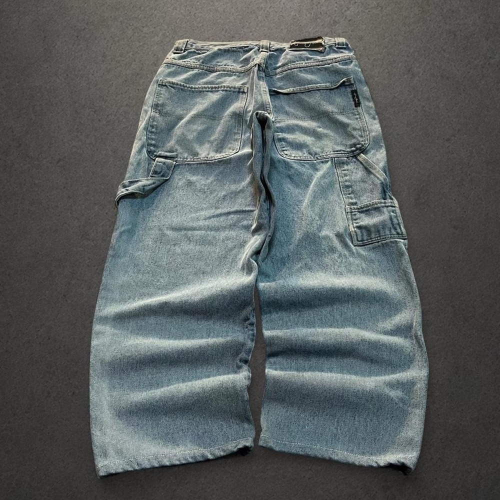 Y2K 2000s Sean John Cyber Grunge Indie Skate Hip Hop Baggy Denim Carpenter Jeans
